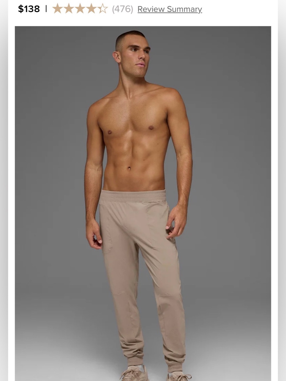Alo men’s size medium go the distance high performing pant.